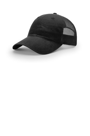 Richardson Garment Washed Trucker 111 — Black