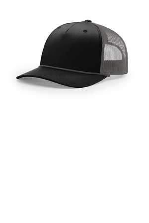 Richardson Five-Panel with Rope 112FPR — Black/ Charcoal/ Charcoal