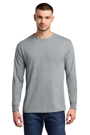 Jerzees ® Dri-Power ® 100% Polyester Long Sleeve T-Shirt 21LS — Athletic Heather