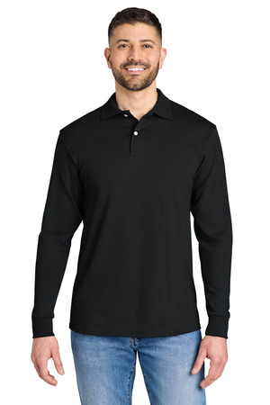 Jerzees ® Dri-Power ® Long Sleeve Sport Shirt 437LS — Black