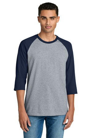 Gildan ® Heavy Cotton ™ 3/4-Sleeve Raglan T-Shirt. 5700 — Sport Grey Trim Navy
