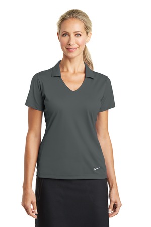 Nike Women's Dri-FIT Vertical Mesh Polo. 637165 — Anthracite