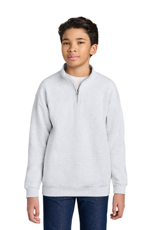 Jerzees ® Youth NuBlend ® 1/4-Zip Cadet Collar Sweatshirt 995Y — Ash