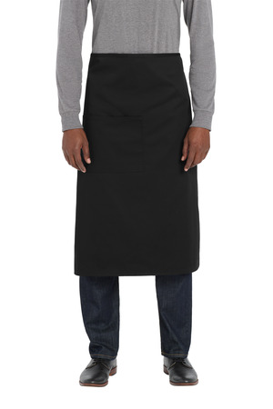 Port Authority ® Easy Care Full Bistro Apron with Stain Release. A701 — Black