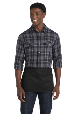 Port Authority ® Easy Care Reversible Waist Apron with Stain Release. A707 — Black