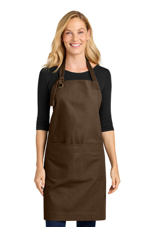 Port Authority ® Signature Heavy Twill Bib Apron A900 — Brown