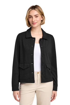 Brooks Brothers ® Women's Mid-Layer Stretch Button Jacket BB18205 — Black Heather