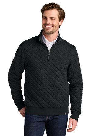 Brooks Brothers ® Diamond Quilt 1/4-Zip BB18212 — Deep Black