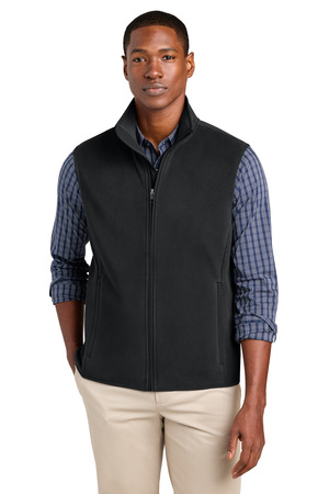 Brooks Brothers ® Fleece Vest BB18614 — Deep Black