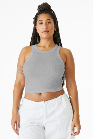BELLA+CANVAS ® Women's Micro Rib Racer Tank BC1019 — Athletic Heather