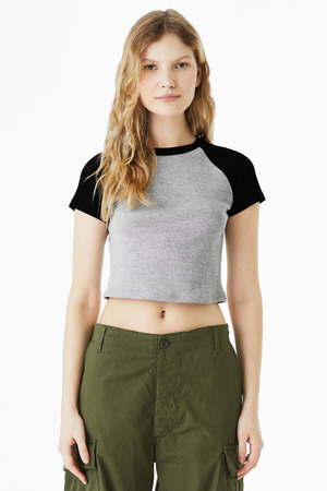 BELLA+CANVAS ® Women's Micro Rib Raglan Baby Tee BC1201
