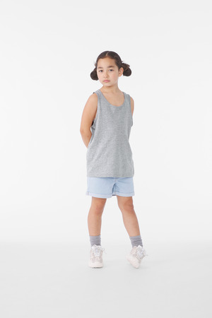 BELLA+CANVAS ® Youth Heather CVC Tank BC3480YCVC — Athletic Heather