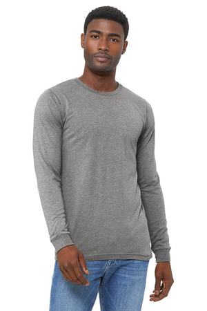 BELLA+CANVAS ® Unisex Triblend Long Sleeve Tee BC3513 — Athletic Grey Triblend