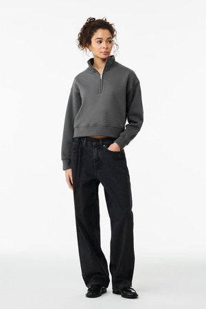BELLA+CANVAS ® Women's 10-Ounce 1/2-Zip Pullover BC4540 — Asphalt