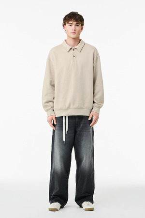 BELLA+CANVAS ® Unisex 10-Ounce Polo Sweatshirt BC4741