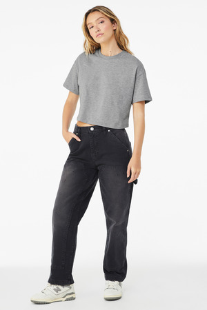 BELLA+CANVAS ® Women's Jersey Crop Tee BC6482 — Athletic Heather