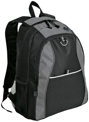 Port Authority ® Contrast Honeycomb Backpack. BG1020 — Grey/ Black