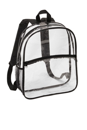 Port Authority ® Clear Backpack BG230 — Clear/ Black