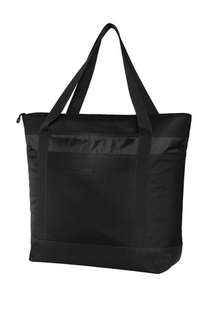 Port Authority ® Large Tote Cooler. BG527 — Black/ Black