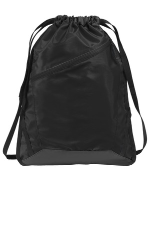 Port Authority ® Zip-It Cinch Pack. BG616 — Black/ Black