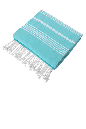 Port Authority ® Cali Throw BP90 — Aquamarine/ White