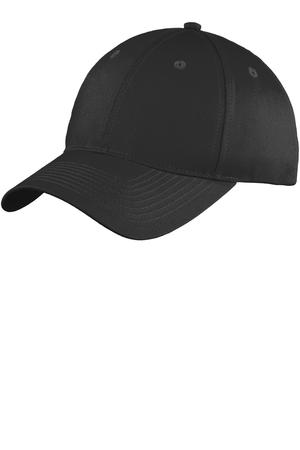 Port Authority ® Six-Panel Unstructured Twill Cap. C914 — Black