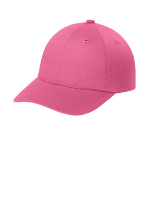 Port Authority ® Wearever Unstructured Twill Snapback Cap C992 — Awareness Pink