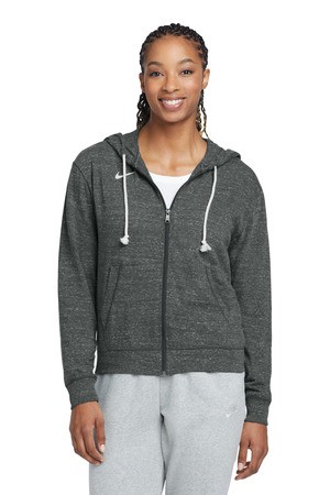 Nike Women's Gym Vintage Full-Zip Hoodie CN9402 — Team Anthracite
