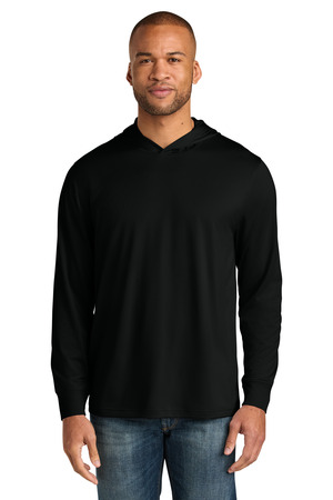 CornerStone ® Workwear Pro Long Sleeve Hooded Tee CS440LSH — Black
