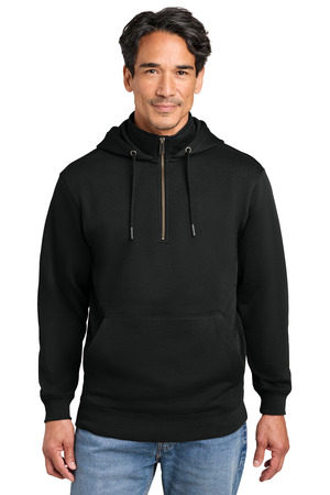 CornerStone ® Tough Fleece 1/4-Zip Hoodie CSF633 — Black