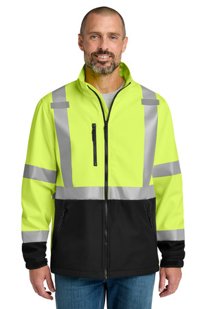 CornerStone ® ANSI 107 Class 3 Soft Shell Jacket CSJ503 — Safety Yellow