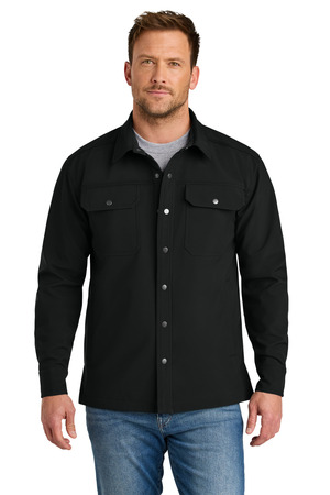 CornerStone ® Soft Shell Shirt Jacket CSJ73 — Black