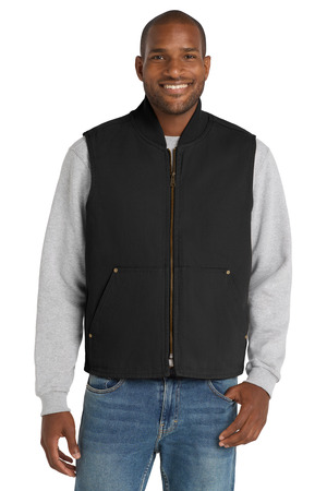 CornerStone ® Washed Duck Cloth Vest. CSV40 — Black
