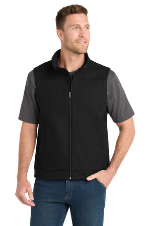 CornerStone ® Duck Bonded Soft Shell Vest CSV60 — Black