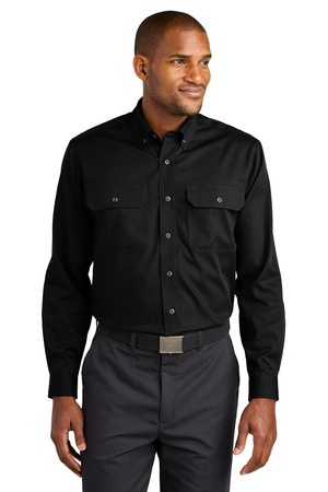 CornerStone ® Long Sleeve Select Ripstop Shirt CSW174 — Black