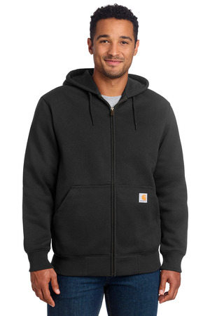 Carhartt ® Rain Defender ® Paxton Heavyweight Hooded Zip-Front Sweatshirt. CT100614 — Black