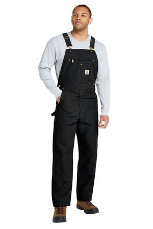 Carhartt ® Duck Unlined Bib Overalls. CT102776 — Black