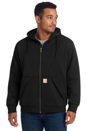 Carhartt ® Midweight Thermal-Lined Full-Zip Sweatshirt CT104078 — Black
