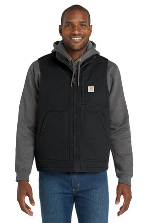 Carhartt ® Sherpa-Lined Mock Neck Vest CT104277 — Black