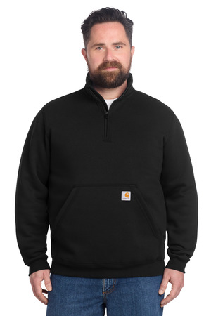 Carhartt ® Midweight 1/4-Zip Mock Neck Sweatshirt CT105294 — Black