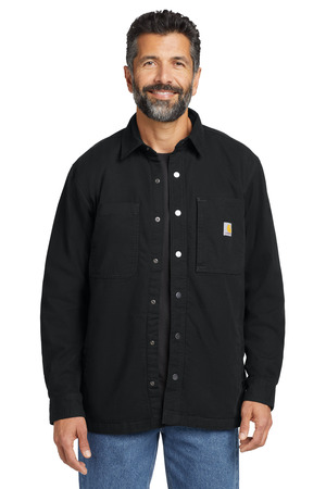 Carhartt ® Rugged Flex ® Fleece-Lined Shirt Jac CT105532 — Black