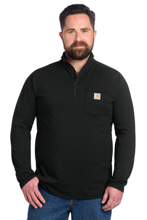 Carhartt Force ® 1/4-Zip Long Sleeve T-Shirt CT106660 — Black