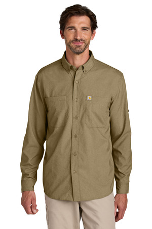Carhartt Force ® Sun Defender ™ Long Sleeve Shirt CT107106 — Dark Khaki