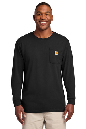 Carhartt ® Workwear Pocket Long Sleeve T-Shirt. CTK126 — Black
