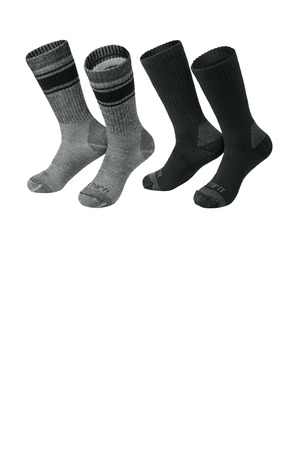 Carhartt ® Heavyweight Crew Sock (4-Pack) CTSC1054 — Assorted Black and Charcoal