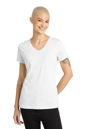District ® - Women's Perfect Weight ® V-Neck Tee. DM1170L