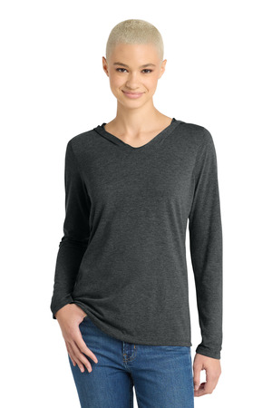 District ® Women's Perfect Tri ® Long Sleeve Hoodie. DM139L — Black Frost