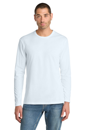 District ® Perfect Weight ® Long Sleeve Tee. DT105 — Bright White