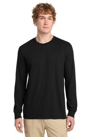 District ® Perfect Blend ® CVC Long Sleeve Tee DT109 — Black