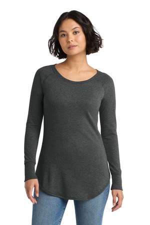 District ® Women's Perfect Tri ® Long Sleeve Tunic Tee. DT132L — Black Frost